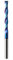 Extra Long Upcut Spiral Router Bit 6.35mm Shank,6.35mm Cutting Diameter, 51mm Cutting Length Long Solid Carbide with Nano Blue Coating End Mill for Wood Cut, Trimming, Carving