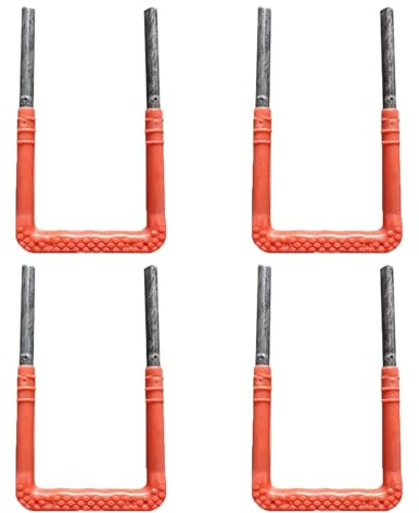 GZKDKZB Escabeau Mural Rouge, antidérapant, 4 échelons, pour puits de fenêtre, Murs extérieurs, sous-sols, Jardins, Support en Acier à espacement réglable (15 x 25 x 1,2 cm).