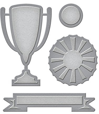 Spellbinders D-Lites Trophy Etched Dies, Brown