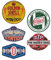 cut-it folientechnik & design MG616 / Aufkleber Set Gasoline Breite je ca. 6,5cm Shell STP Hot Rod Shop Sticker Retro Oil Vintage Oldtimer Old School
