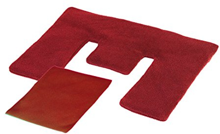 Moor Nackenwärmer 29x39 cm und Wärmekissen 22x19 cm mit Fleecebezug in Brombeere, Nackenkissen, Wärmekissen, Wärmekompresse, Heizkissen