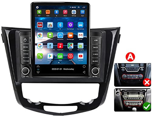 ERPENG Android 10 Autoradio Navigationsgerät 2 Din Für Nissan X-Trail X Trail 3 T32 2013-2017 Qashqai 2 J11 Autoradio In-Dash Car Radio GPS Navigation 9.5 FM Radio, Mirror Link, USB, AUX