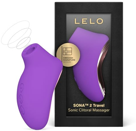 LELO SONA 2 Travel Reisevibrator für Frauen Mini Vibrator Leise Vibrator für Frauen Vibratoren Frauen Leise mit 12 Lusteinstellungen und Schallwellen-Technologie, Purple