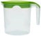 SAFRI 1 Litre Plastic Jug with Lid for Milk Water Juice & More (1, Green)