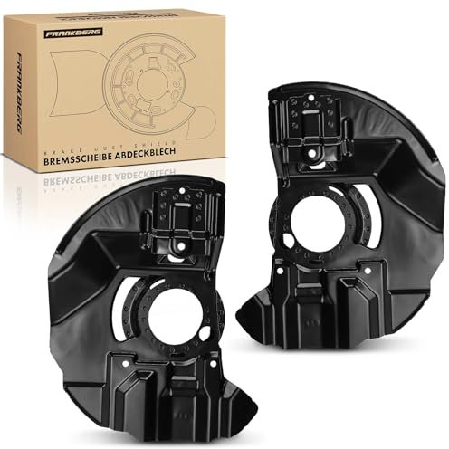 Frankberg 2x Brake Dust Shield Cover Front Left Right Compatible with 3 Series E46 316-328 1.6L-2.8L 1998-2005 3 Series Cabriolet E46 318-325 2.0L-2.5L 2000-2007 Replace# 34116750129