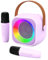 Jeefu Karaoke Machine 2 Microphones, Birthday Gifts for Girls Toys Age 3-15 Year Old Girls Gifts Kids Microphone Toys for 3-12 Year Old Girls Birthday Presents Easter Gifts for Kids