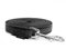 Mystique® Gummierte Schleppleine 20mm mit Handschlaufe Standard Karabiner schwarz 5m