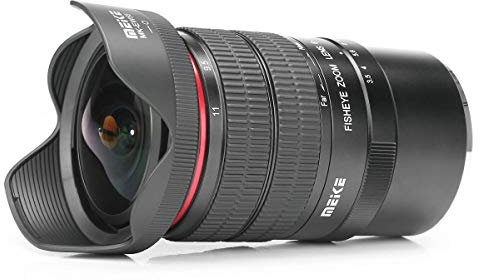 MEIKE Lente de zoom de ojo de pez 6-11, marco APS-C, compatible con cámaras Nikon D600 D750 D850 D3100 D7000 D7100