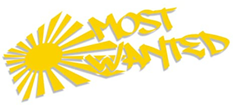 Decus Most Wanted Rising Sun XL 1408 (Giallo) // Adesivo OEM JDM Style Vinyl Transfer