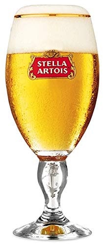 SP Stella Artois Chalice Beer Glasses | CE Marked | Nucleated (2, 20oz / 570ml / Pint)