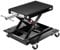 VIVOHOME 500kg Motorrad Hebebühne Stahl Breites Deck ATV Scherenhebebühne Wagenheber mit Dolly und Handkurbel Fahrräder Garage Reparatur Hebeständer