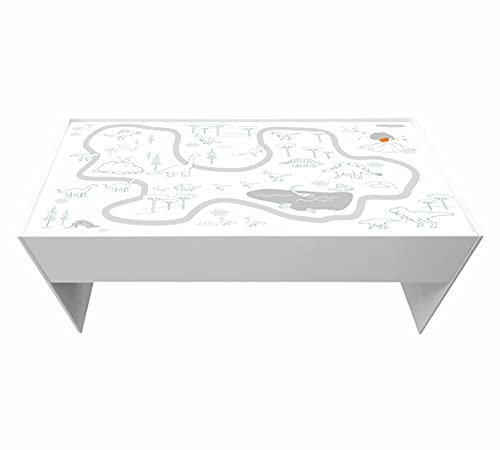 Stikkipix Möbelfolie DSWT14 Aufkleber passend für den DUNDRA-Tisch von IKEA (Möbel Nicht inklusive) (1, Dino Park)
