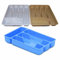 ANEEQA Cutlery Tray Organiser Utensil Kitchen Drawer Plastic Small 5 Compartment Holder Caddy Rack Drawerstore Coffee Spoon Fork Mesh Strainer Knife Home Assorted Color (1pc Only)