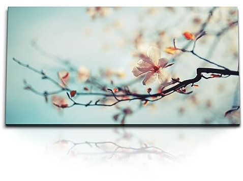 Paul Sinus Kunstdruck Bilder 120x60cm Frühling Baumblüte Blüten Äste Sonnenschein Natur