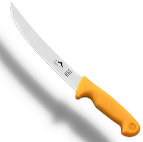 HESTENBERG Solingen Germany Zerlegemesser in Gelb, geeignet als Metzgermesser, Schlachtmesser & Fleischmesser (8)