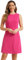 Allegra K Robe de Business Femme sans Manche Coupe Trapze Robe Courte évasée A-Ligne élégante de Bureau Rose Vif L