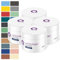 Q-COVER Latexfarbe Muster 150 ml Innenfarbe Wandfarbe Deckenfarbe Klasse 3 Mattfarbe Scheuerfest Hohe Deckkraft