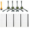 Kit de piezas de repuesto para aspiradora robot compatible con modelos U180 M201 L3, incluyendo 4 cepillos laterales, 4 filtros HEPA, 1 cepillo de limpieza, accesorios de aspiradora para limpieza