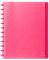 Exacompta - Réf. 86355E - 1 Protège-documents amovible à anneaux avec 30 pochettes grainées détachables - 60 vues - pour A4 - dim 24,5 x 31 cm - couverture rigide translucide - couleur rouge