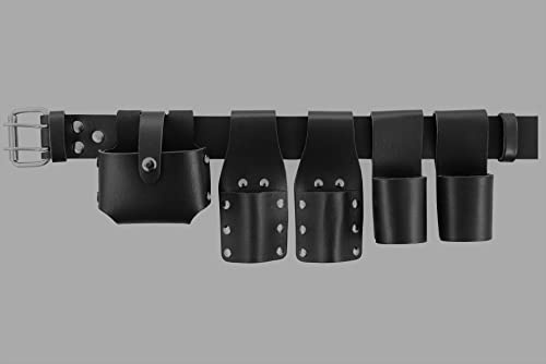New Scaffolding Heavy Duty Black Strong Leather Tool Belt Hammer Holder Edition Top Quality UK Best Quality Sale Offer