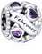 NINGAN Charms in argento 925 Febbraio pietra natale perline adatto per braccialetti da donna regalo di giorno festivo