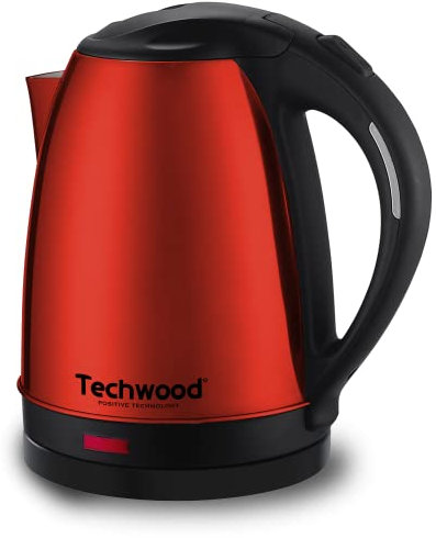 Edelstahl Akku-Wasserkocher 1,8L TBI-1855 TECHWOOD, Red