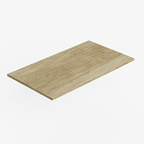 Baikal Encimera de Madera para Baño, en Melamina 16mm. Tablero para Mesa. Varios Acabados y Medidas. Combinable con Cualquier Mueble Modular Encimera de Madera 1,6cm 80 cm Nature
