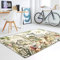 Bilderwelten Kinderteppich Welt der Dinosaurier Rutschfester Spielteppich Kinderzimmer Teppich 140x210 cm