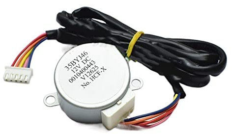 STYIRE Variable Aire Motor de Aire Acondicionado, Motor de Viento de Barrido de la Cuchilla gabinente, Motor de guía de Aire, 1 2V 35byJ46 Motor Paso a Paso 0010400443 Sincrónico Volteador