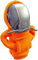 FOXZY Auto Schaltknauf Abdeckung für Audi A6 Avant 4A 4B 4F 4G C8, Schaltknauf Hoodie Abdeckung Auto-Schaltknüppel-Abdeckung Dustproof Protector Autozubehör,F Orange
