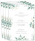 Eummel 14 Zauberhafte Menükarten im Boho Design | Format DIN A5 | Individuell anpassbare Speisekarten Getränkekarten für die Hochzeit Geburtstag Jubiläum