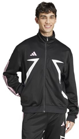 adidas House of Tiro Nations Pack Track Top Veste de vêtement, Noir/Blanc/Rose véritable, 3XL Hommes