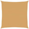 vidaXL Voile d'ombrage 160 g/m² carré Sable 3x3 m PEHD, Voile de Soleil, Voile d’ombrage, Store de Patio, Voile de Pare-Soleil, Voile de Jardin