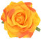 M METERXITY Pince à Cheveux en Forme de Rose, Épingle à Cheveux en Tissu Floral de 4,33 Pouces pour Mariage/Accessoires pour Cheveux de Femmes pour Coiffure [11cm, Orange]