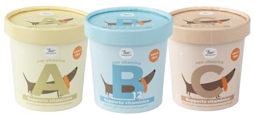 Hygge Dog® 3 x Kekse für Hunde, Vitamin-Kekse für Hunde, VIT. A, B12, C | ABC der Hundegesundheit ohne Getreide und Gluten | Appetitose wie EIN nützlicher Snack als Ergänzung | 3 x 100 g