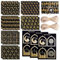 Ramadan Mubarak Dekoration - 12 Ramadan Mubarak Verpackungspapier Etiketten - Exquisites Geschenkpapier und Ramadan Sticker für Eid Mubarak Geschenke