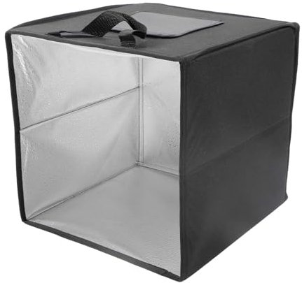 Fotostudio-Lichtbox, 30 cm, LED, Tragbar, Faltbares Fotografie-Lichtzelt-Set mit 6 Verschiedenen Farbhintergründen für Kleine Gegenstände