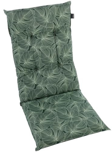 BURI Gartenstuhlauflagen I Extra 8cm Dicke Sitzauflagen I Made in Europe I Stuhlauflage für Gartenstuhl I Polster für Gartenmöbel I hoher Komfort (Motiv 3, 1x Hochlehner)