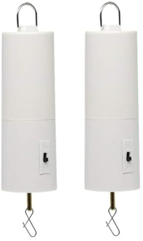 Sirxlevcy Windrad-Motor, Batteriebetrieben, zum Aufhängen, für Den, Weiße Windräder, Skulpturen für Draußen, 2 Stück