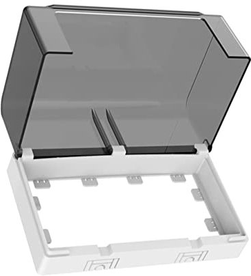 HOMSFOU Cubierta De Exterior Caja De Doble Resistente Al Agua Para Instalación Pared Protección Para Enchufes Eléctricos y Exteriores Color
