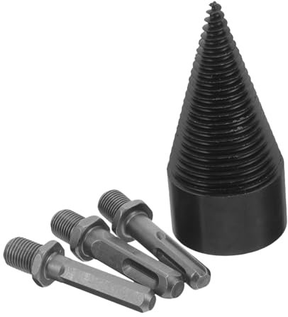 Milisten Punte per Trapano Spaccalegna Cuneo per Separazione Tronchi Strumento Facile e da Usare