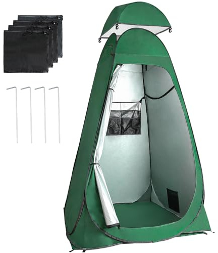 Treeboy Pop Up Toilet Tent Portable Shower Toilet Tents for Camping Privacy Outdoor Changing Room for Beach Fishing Hiking Sun Shelter (UV Protection)
