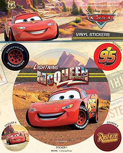 Cars Lightning McQueen Poster-Sticker Tattoo Aufkleber 12x10 cm
