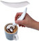 DuDuZui Latte Pen Electric Coffee Pen Spice Pen Works with Cinnamon/Salt/White sugar/Fine Coffee Grinds,for Latte & DIY Food (White)