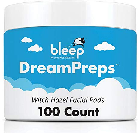 Bleep DreamPreps Witch Hazel Wipes – 100 Count Container – Skin Prep for Halos & Eclipse, Cleanses and Soothes, Leak Prevention, Gentle on Sensitive Skin, Made in USA – Single Pack (100 Wipes)