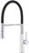 Ibergrif Grifo Cocina Flexible, Grifo Cocina Extraible Fregadero Profesional con Ducha de Mano y Caño Flexible, Grifo de Cocina Monomando Extraible, Giratorio de 360°, M22115W-2, Blanco/Negro