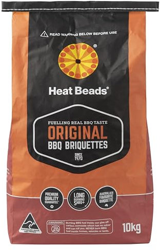 Heat Beads BBQ Briquettes 10 KG – Long Lasting Charcoal for BBQs – Barbecue Charcoal Briquettes