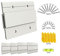Comliful - Französische Klammerbilderaufhänger, 10.2 cm, Hardware-Kit, Halterung, Z-Stange, Clips, Aufhängung für Spiegel, Fotoregale, strapazierfähig (ABS-Kunststoff + Verbundkunststoff, 5 Paar)