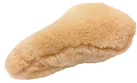 Leibersperger-Felle Fahrradsattelbezug/Sattelbezug komplett Lammfell Sport-/Trekking- und Mountainbikes (Sekt)