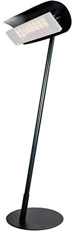 HEATSCOPE 660000501 Infrarot Heizstrahler Kurzwelle, Schwarz,schwarz/Verbindungsholm,weiß